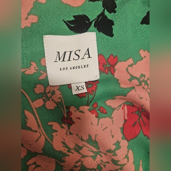 Misa Los Angeles Floral Amalya Dress Peony Size XS - Picture 11 of 12
